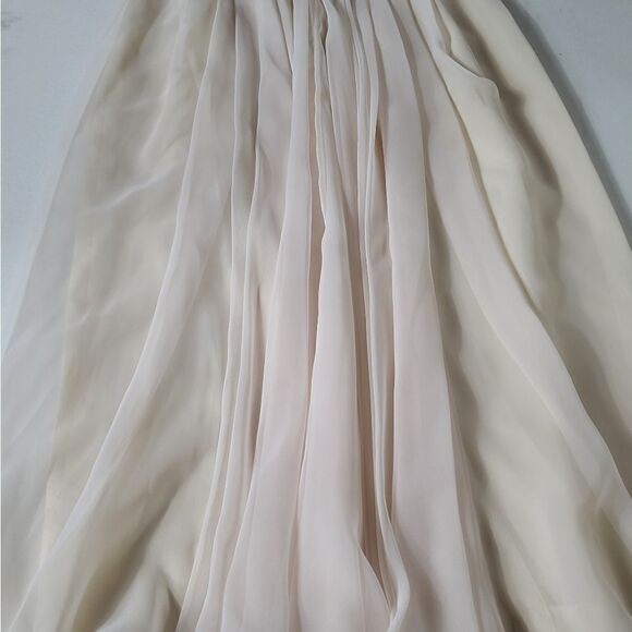 VICTOR Costa 1980's Vintage White Pleated Skirt - Picture 5 of 13